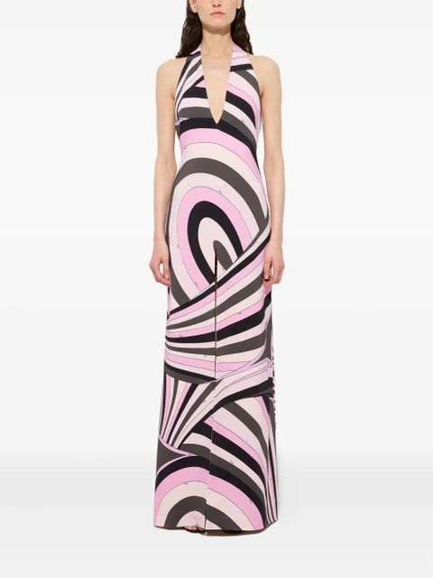 PUCCI print V-neck long dress - Pink - zdjęcie produktu nr 2