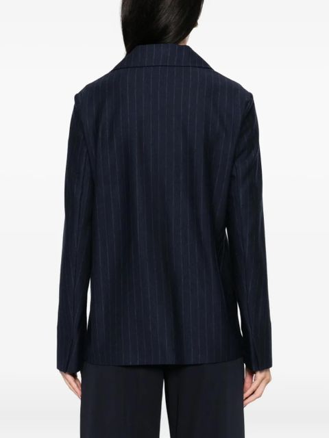 Max Mara pinstripe button blazer - Blue
