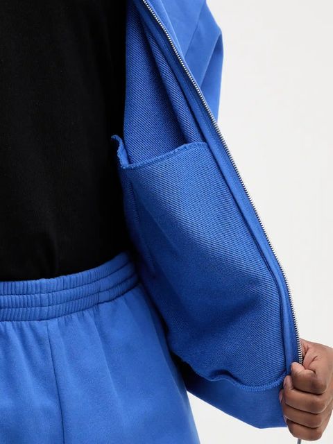 Pangaia kurtka Midweight Bomber Jacket kolor niebieski przejściowa 10002360