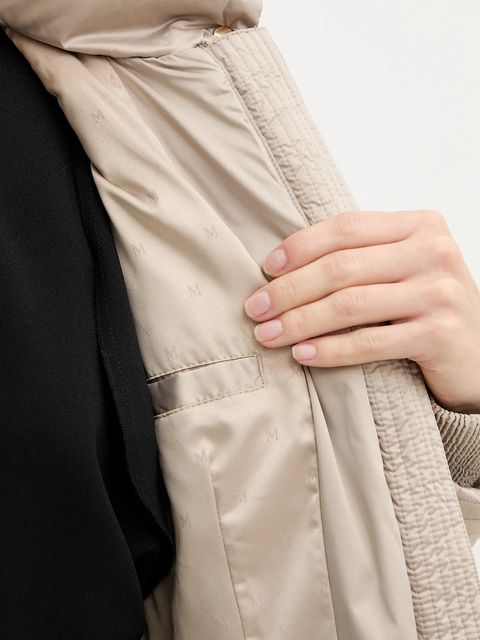 Marciano by Guess kurtka puchowa ELLY kolor beżowy zimowa 5BGL39 7374A