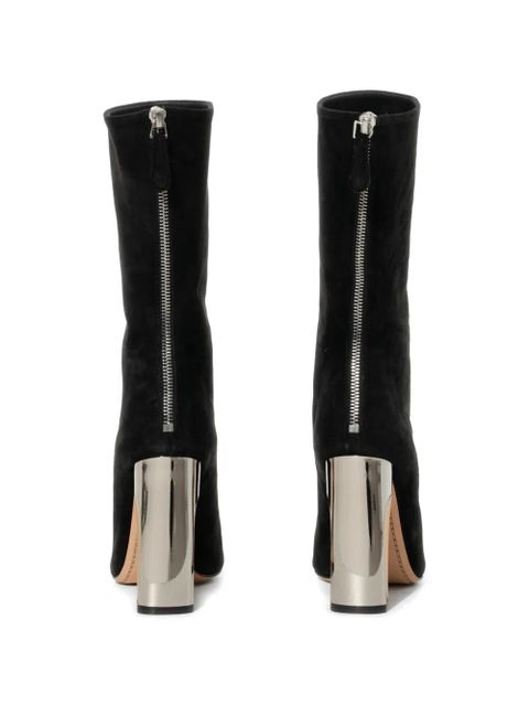 Alexander McQueen sculpted-heel fitted boots - Black
