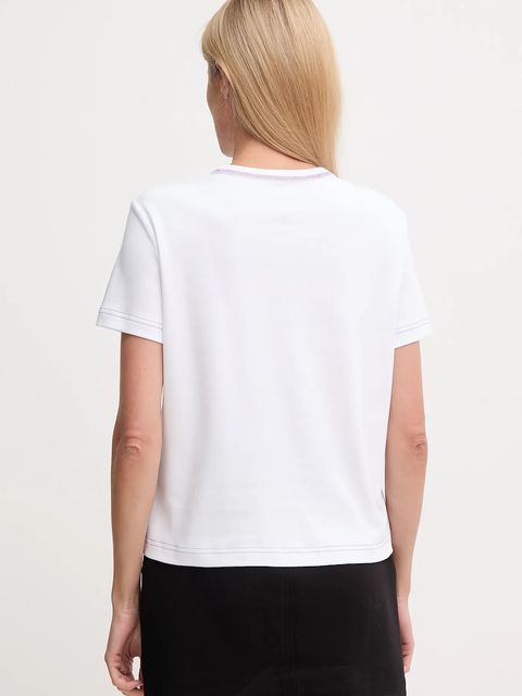 Calvin Klein Jeans t-shirt bawełniany damski kolor biały LV047D213G - zdjęcie produktu nr 2