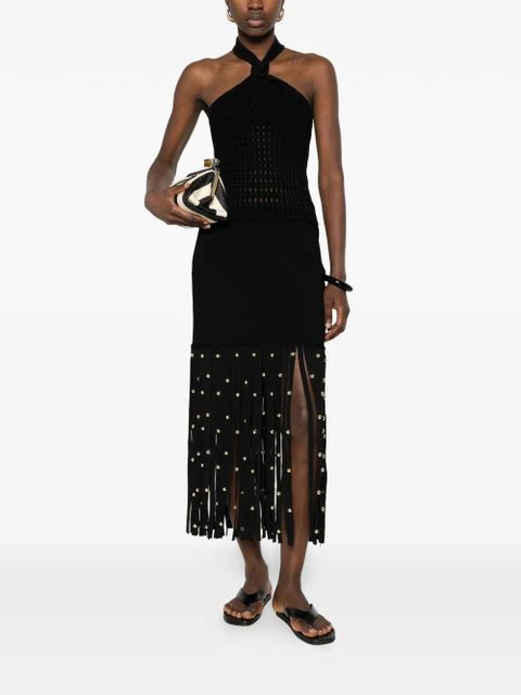 Simkhai halterneck textured top - Black - zdjęcie produktu nr 2