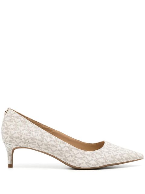 Michael Kors Alina 50mm canvas pumps - Neutrals - zdjęcie produktu nr 1