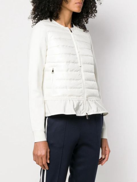 Moncler padded front jacket - White