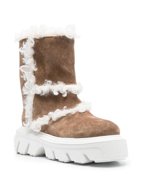 Casadei Dolomiti Marica suede boots - Brown