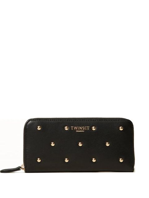 TWINSET studded zip wallet - Black - zdjęcie produktu nr 1
