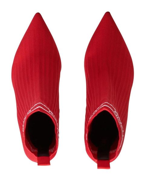 Balmain Skye 95mm ankle boots - Red - zdjęcie produktu nr 2