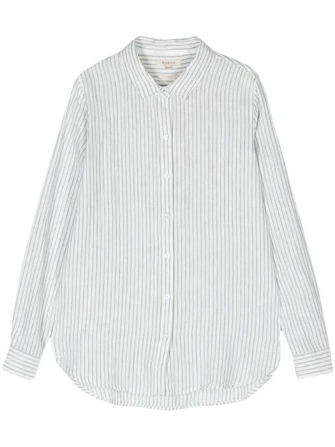 Barbour Marine striped linen shirt - Black - zdjęcie produktu nr 1