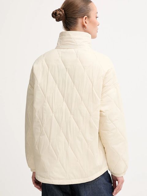 United Colors of Benetton kurtka kolor beżowy przejściowa oversize 2YRYDN080 - zdjęcie produktu nr 2