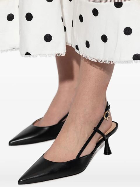 Gianvito Rossi pointed-toe slingback pumps - Black