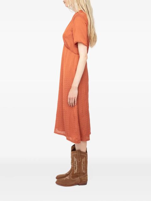 Zadig&Voltaire Rhodral midi dress - Orange