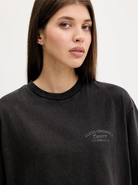 Guess Originals t-shirt bawełniany damski kolor czarny M5YI54 K8FQ4