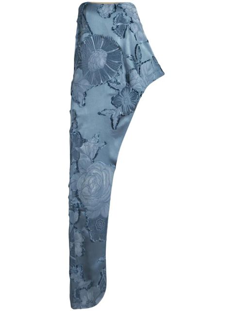 ETRO floral-jacquard asymmetric top - Blue - zdjęcie produktu nr 1