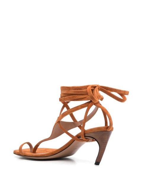 The Attico 65mm Nova sandals - Brown