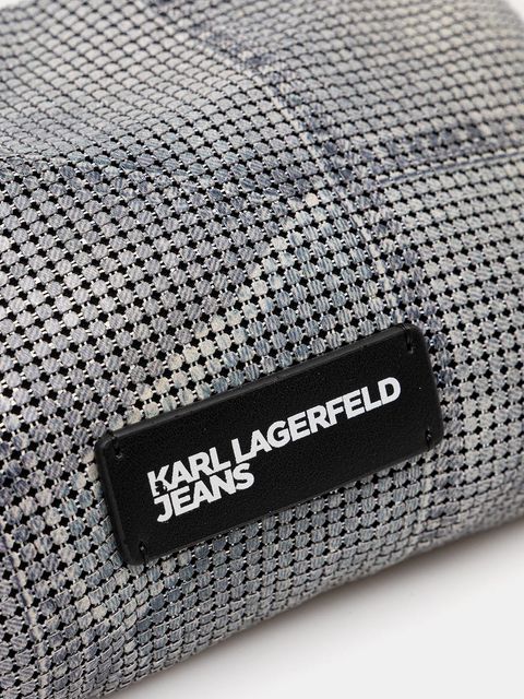 Karl Lagerfeld Jeans torebka kolor srebrny B1W30234
