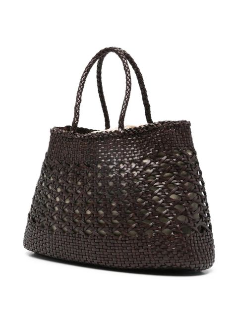 DRAGON DIFFUSION Santa Cano braided-handle tote bag - Brown - zdjęcie produktu nr 2