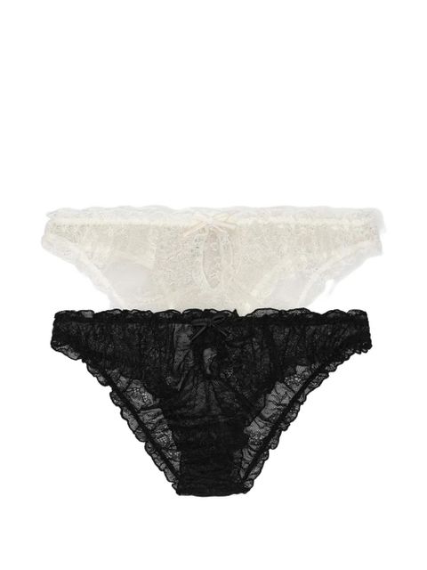 ROTATE BIRGER CHRISTENSEN x Love Stories lace bow briefs (set of two) - Black - zdjęcie produktu nr 2