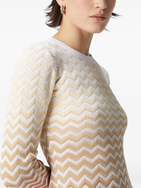 Missoni zigzag-pattern mini dress - Neutrals - zdjęcie produktu nr 2
