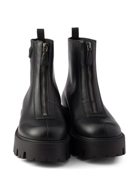 Prada zipped ankle boots - Black