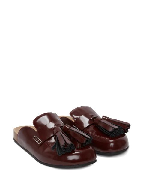 JW Anderson tassel-detail slip-on leather loafers - Red