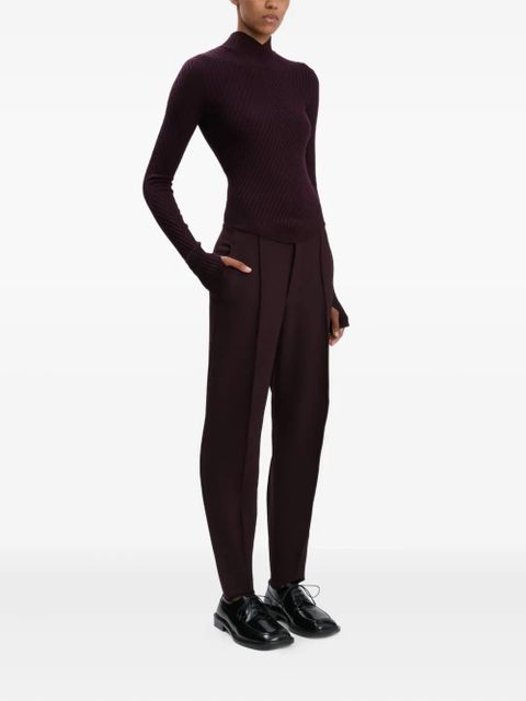 Victoria Beckham split-hem trousers - Brown