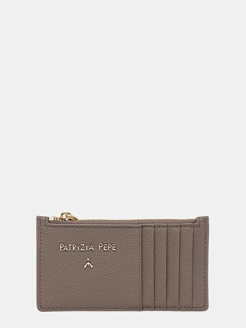 Patrizia Pepe portfel skórzany damski kolor brązowy CQ9105 L001 - zdjęcie produktu nr 1