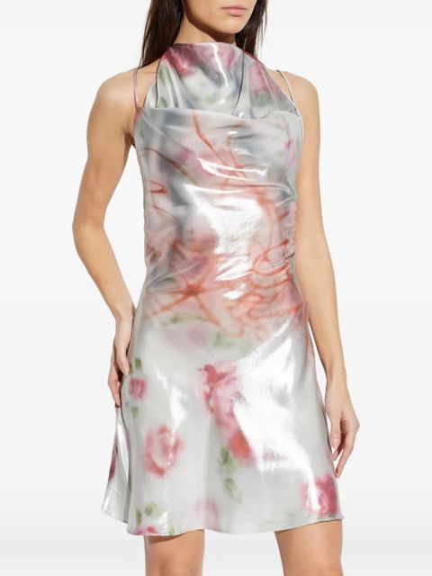 Diesel D-Ebra floral mini dress - White