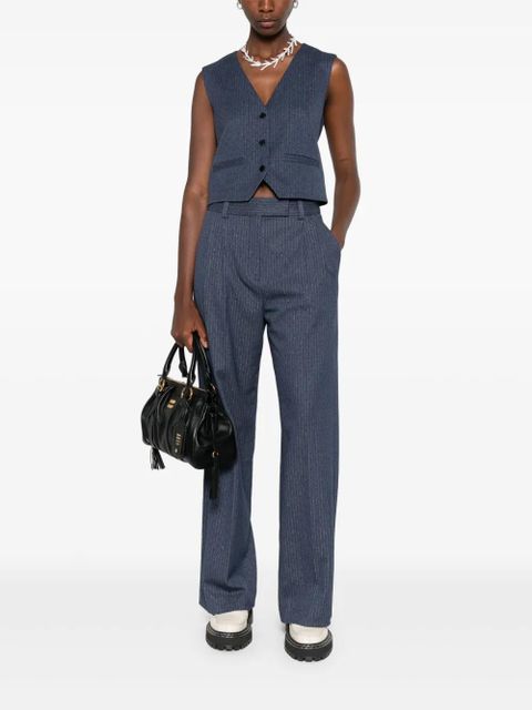 Maje pinstriped tailored trousers - Blue - zdjęcie produktu nr 2