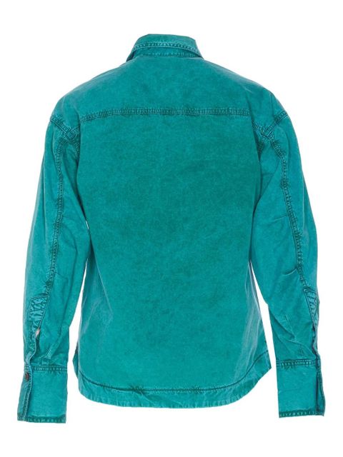 The Attico logo-embroidered jacket - Green - zdjęcie produktu nr 2