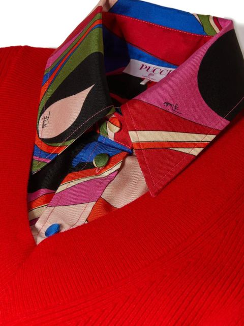 PUCCI onde-print sweater - Red - zdjęcie produktu nr 2