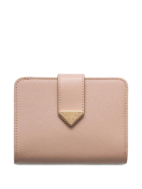 Prada small Saffiano and smooth leather wallet - Pink - zdjęcie produktu nr 1