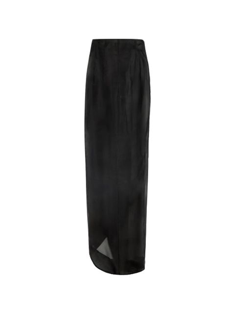 A.W.A.K.E. Mode button-embellished midi skirt - Black - zdjęcie produktu nr 2