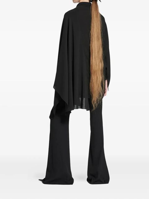 Balenciaga asymmetric neck-tie blouse - Black - zdjęcie produktu nr 2