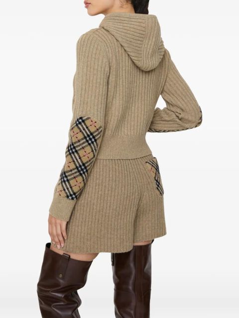 Burberry check patch hoodie - Neutrals