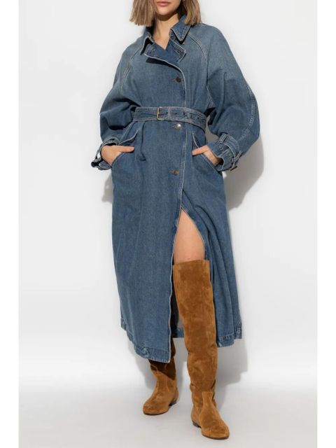 ISABEL MARANT Brekka trench coat - Blue