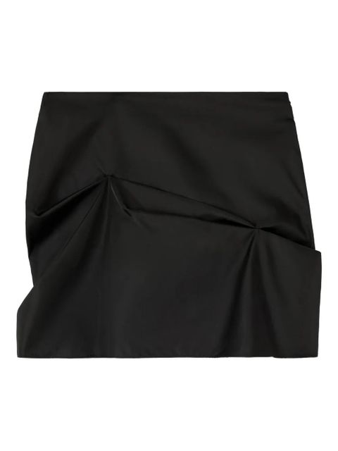 GANNI gathered-detail mini skirt - Black - zdjęcie produktu nr 1