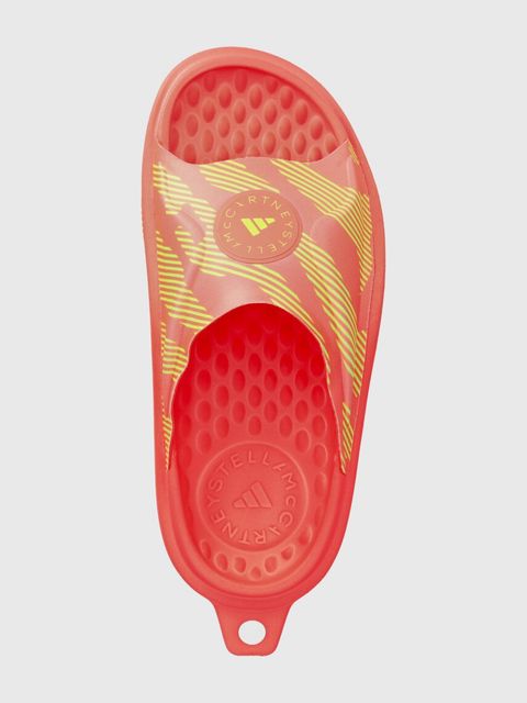 adidas by Stella McCartney klapki damskie kolor różowy na platformie IF6065