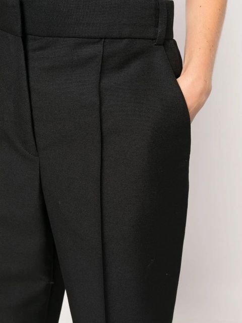 Tory Burch high-waisted tapered trousers - Black