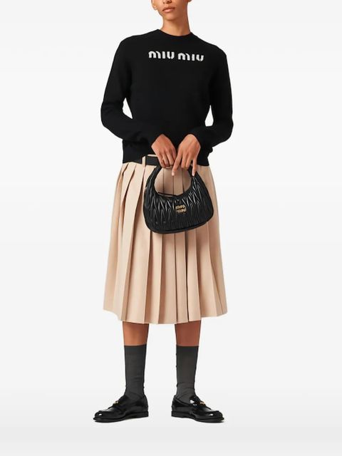 Miu Miu wool and cashmere sweater - Black - zdjęcie produktu nr 1