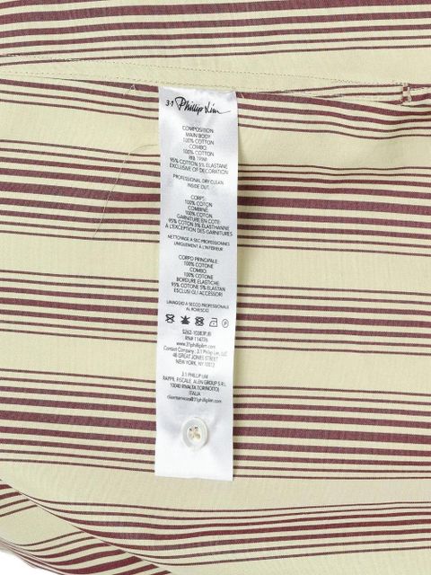 3.1 Phillip Lim striped-panel pocket T-shirt - Neutrals