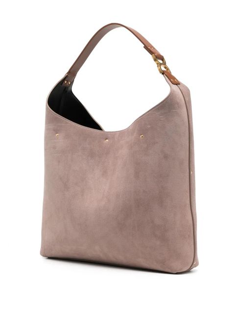 Chloé Marcie suede shoulder bag - Pink