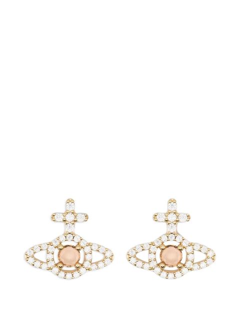 Vivienne Westwood Olympia orb-crystal earrings - Gold - zdjęcie produktu nr 1