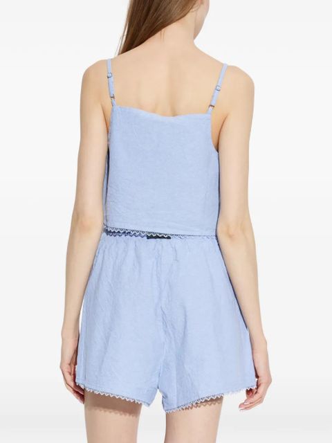 American Vintage blue crop top