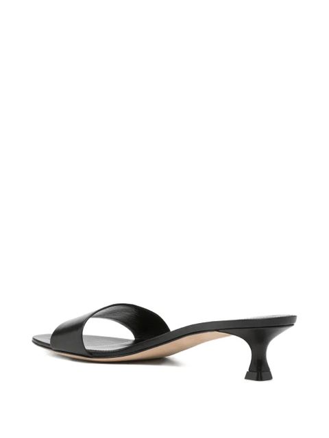 The Row Combo Two leather sandals - Black