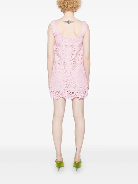 Self-Portrait guipure-lace sleeveless minidress - Pink - zdjęcie produktu nr 2