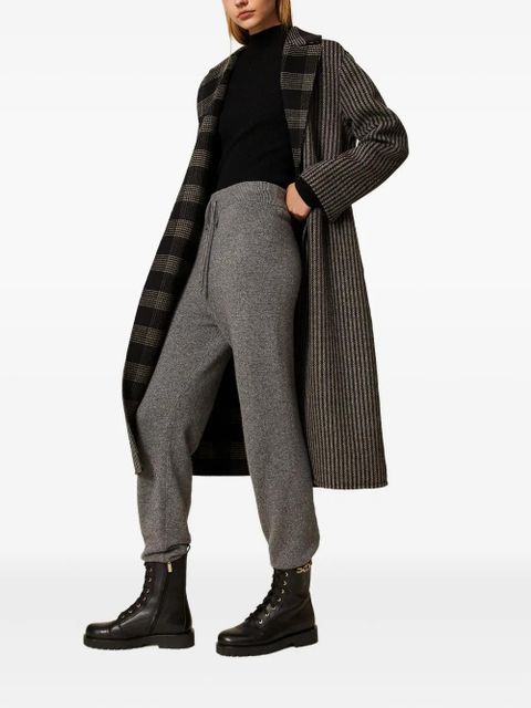 TWINSET knitted drawstring-waist pants - Grey