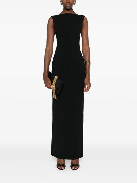 Solace London Imogen boat-neck maxi dress - Black - zdjęcie produktu nr 2