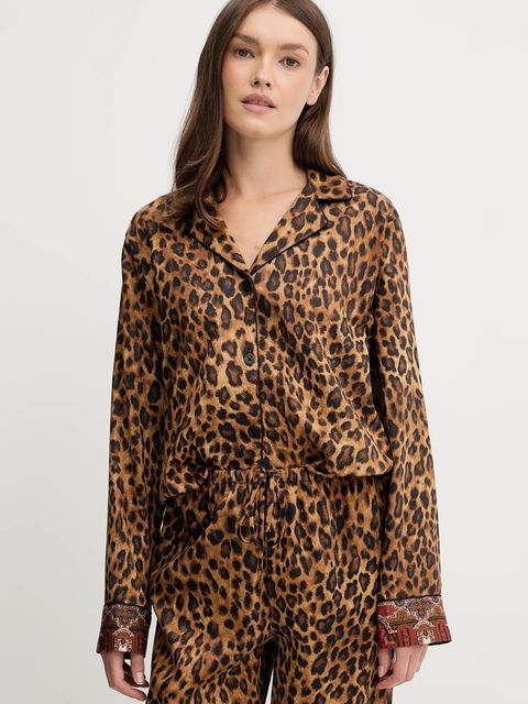 Lauren Ralph Lauren piżama damska kolor brązowy ILN92460