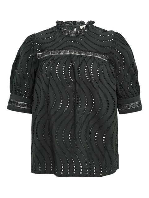 Ulla Johnson short-sleeve blouse - Black - zdjęcie produktu nr 1